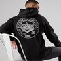 Vans Mens Scratched Records Graphic Back Hoodie Black