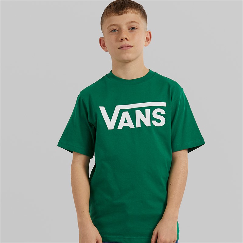 Vans Junior Boys Classic Logo T-Shirt Verdant Green