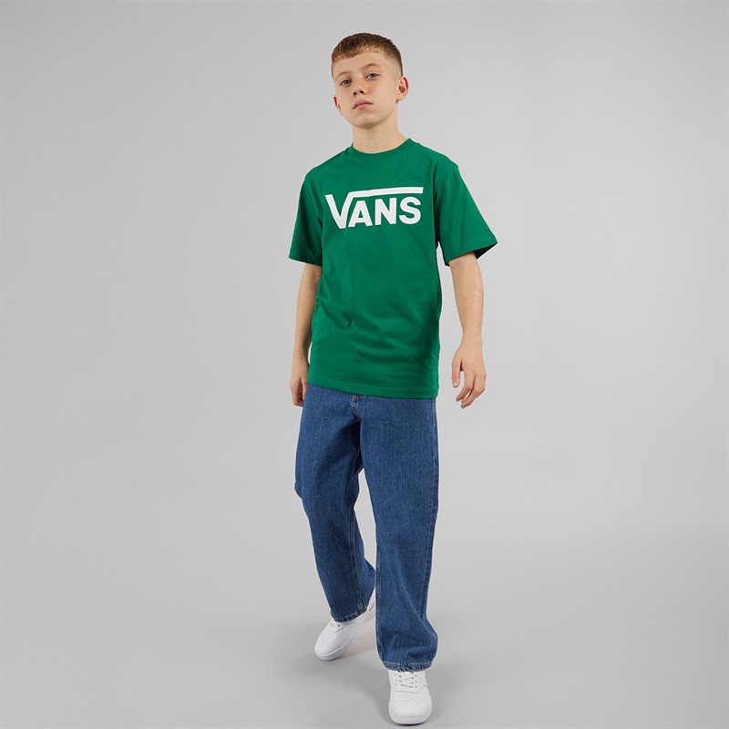 Vans Junior Boys Classic Logo T-Shirt Verdant Green