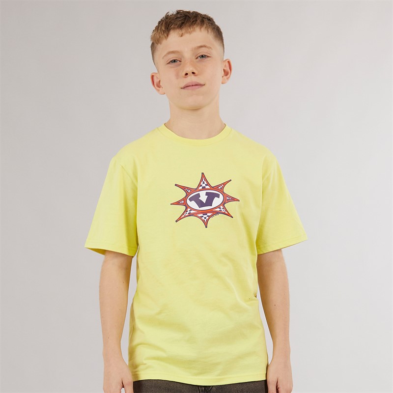 Vans Junior Boys Star Checker T-Shirt Canary Yellow
