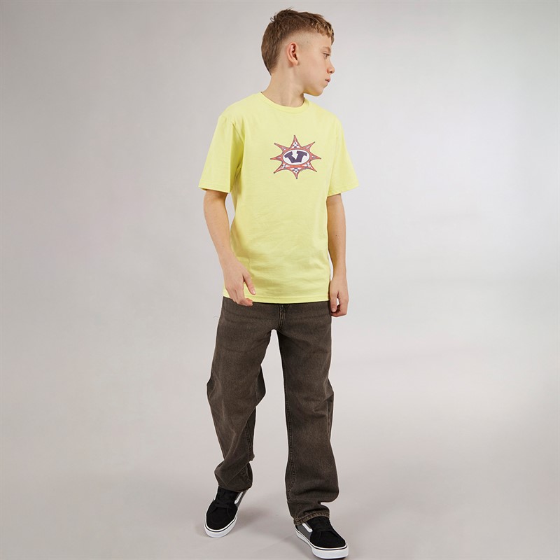 Vans Junior Boys Star Checker T-Shirt Canary Yellow