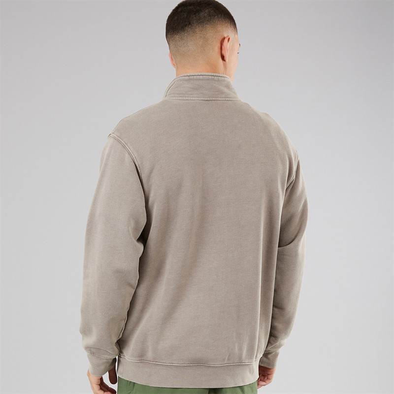 Vans Mens Mte Quarter Zip Top Pewter