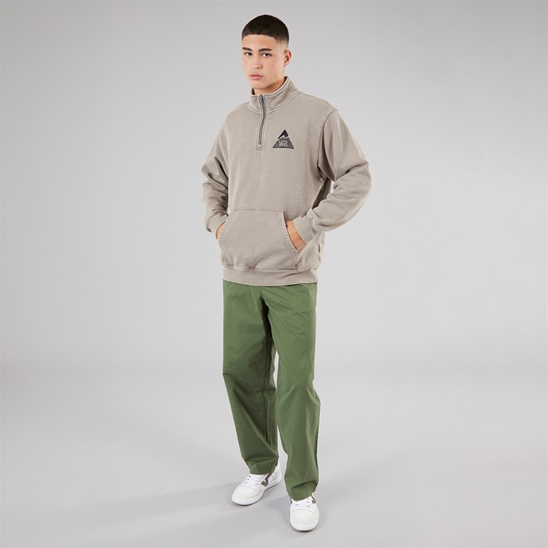 Vans Mens Mte Quarter Zip Top Pewter