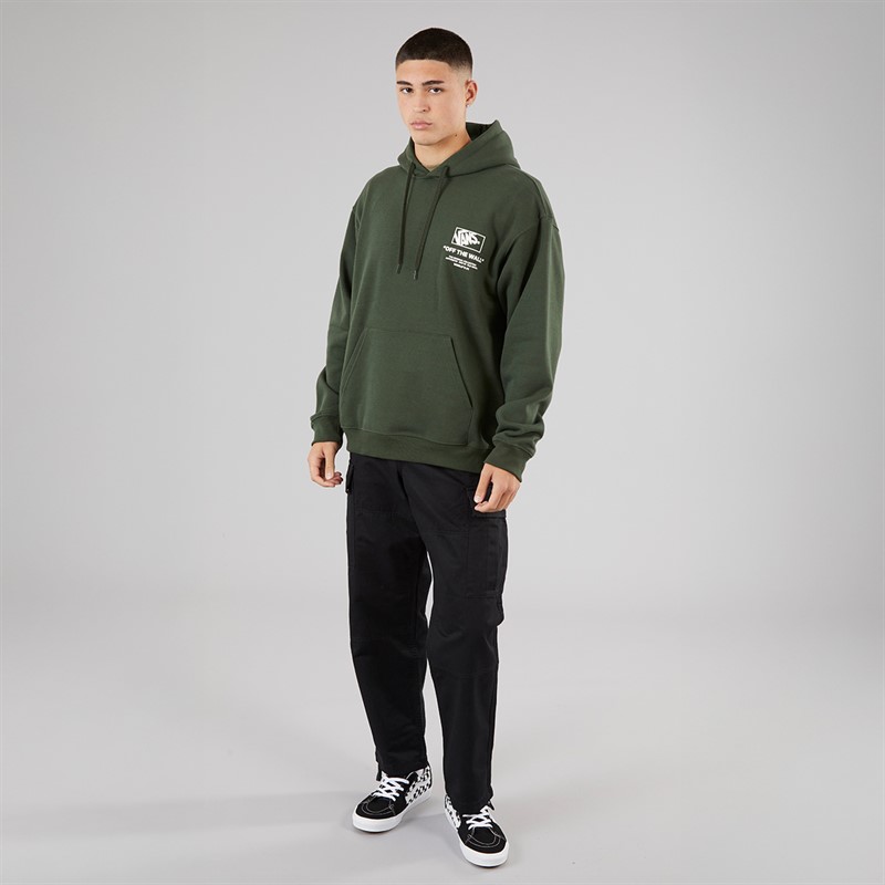 Vans Mens Stockpile Graphic Back Hoodie Dried Kelp