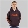 Vans Junior Boys Inferno Graphic Hoodie Dark Port