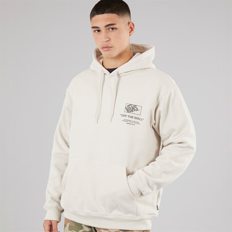 Vans Mens Stockpile Graphic Back Hoodie Taupe Mist