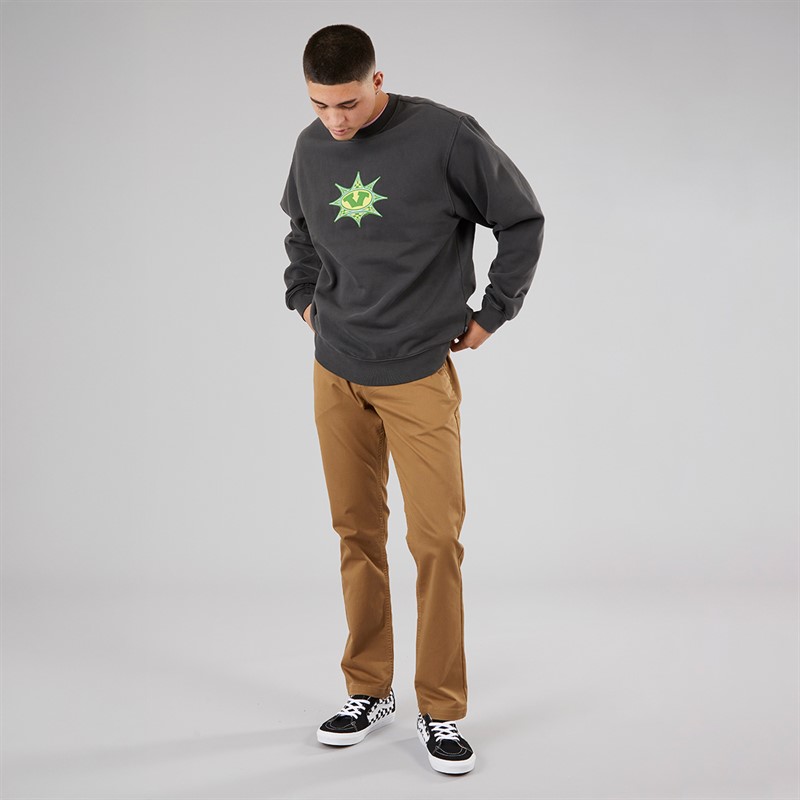 Vans Mens Star Checker Crew Sweatshirt Black