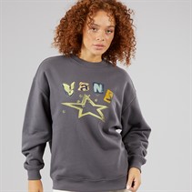 Vans Womens Perforate Crew Sweatshirt Asphalt
