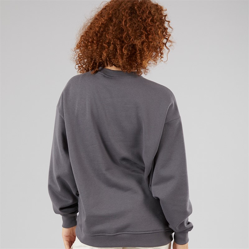 Vans Womens Perforate Crew Sweatshirt Asphalt