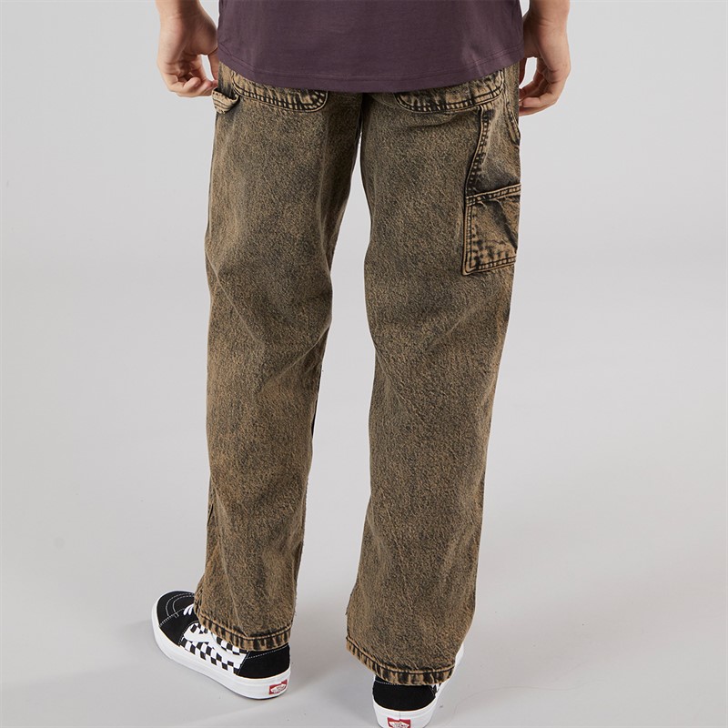 Vans Mens Drill Chore Carpenter Loose Trousers Bay Leaf