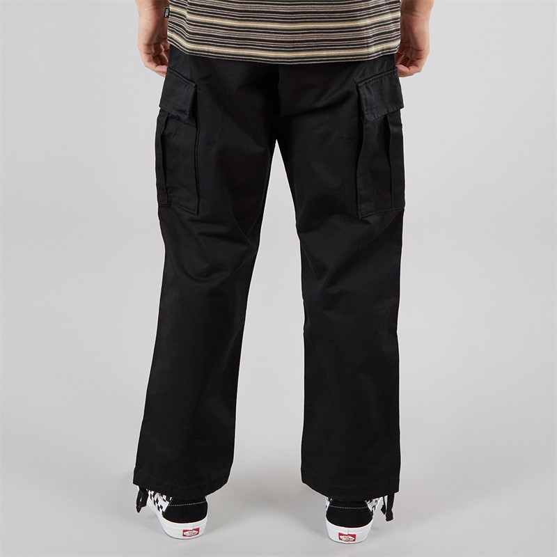 Vans Mens Service Loose Tapered Cargo Pants Black