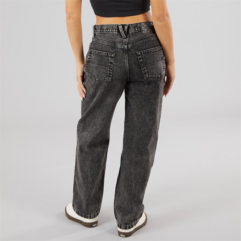 Vans Womens Annabelle Straight Leg Trousers Stonewash Black