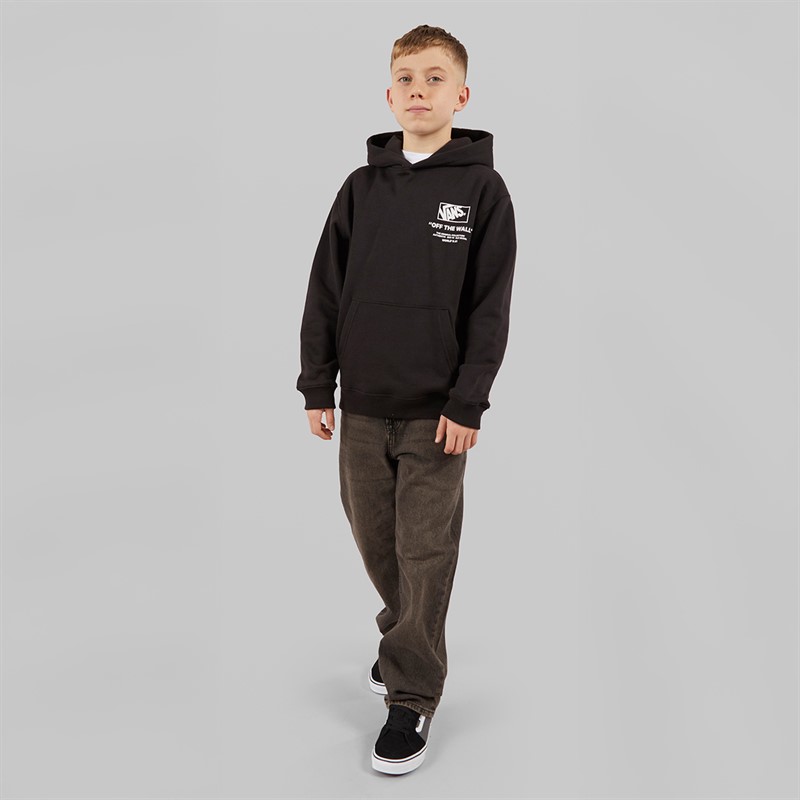 Vans Junior Boys Stockpile Graphic Back Hoodie Black