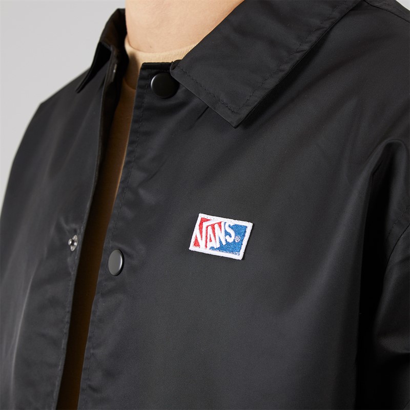 Vans Mens Torrey Nylon Coaches Jacket Black/White