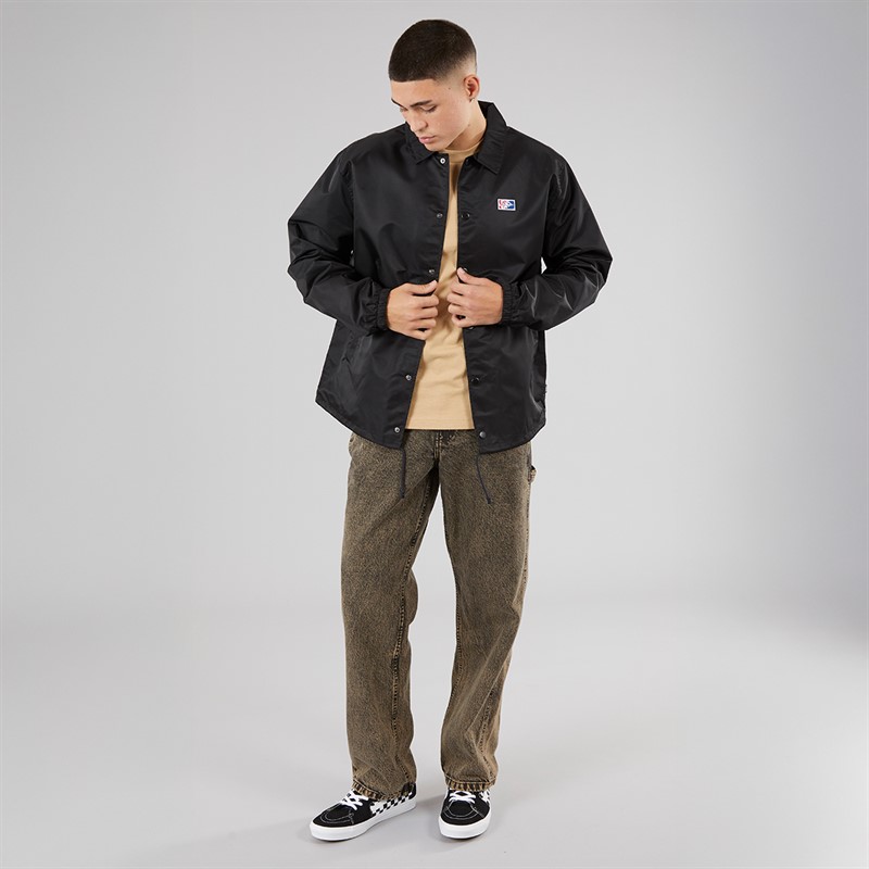 Vans Mens Torrey Nylon Coaches Jacket Black/White
