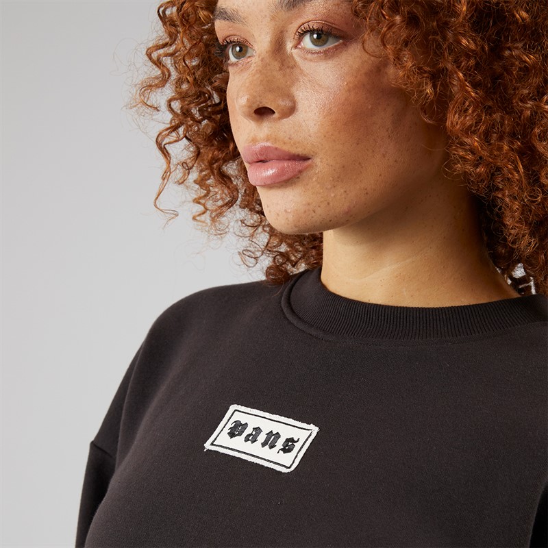 Vans Womens Retro Crew Sweatshirt Black