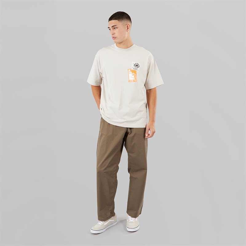 Vans Mens Range Baggy Tapered Pants Canteen