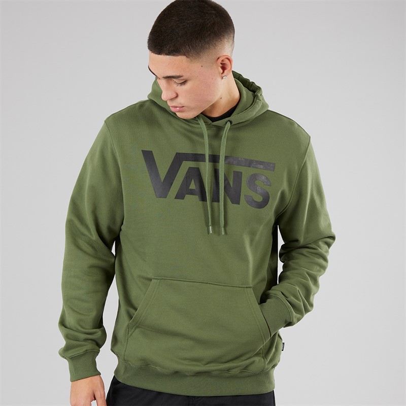 Vans Mens Classic Logo Hoodie Pine Forest