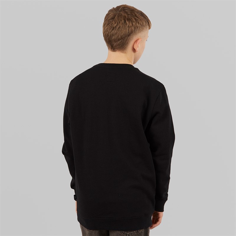 Vans Junior Boys Classic Logo Crew Sweatshirt Black