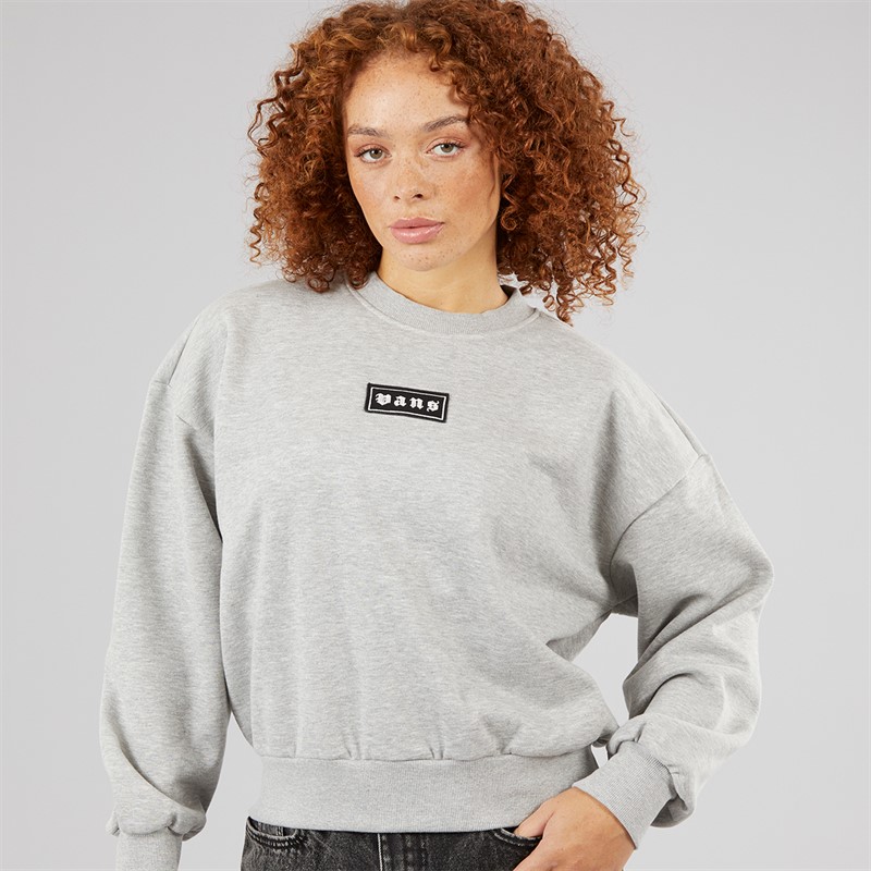 Vans Womens Retro Crew Sweatshirt Cement Heather - Size XXL