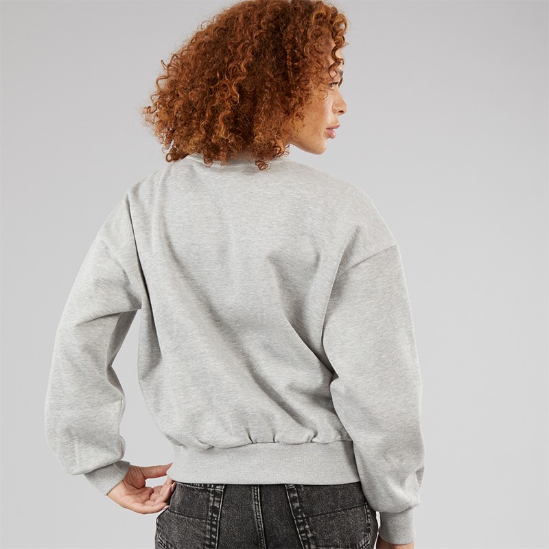 Vans Womens Retro Crew Sweatshirt Cement Heather