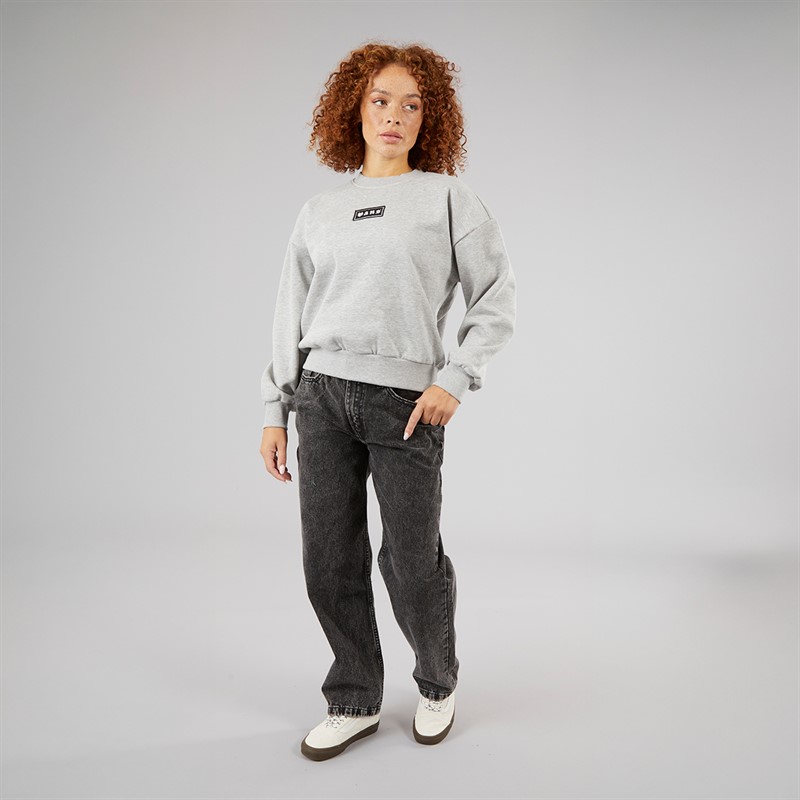 Vans Womens Retro Crew Sweatshirt Cement Heather