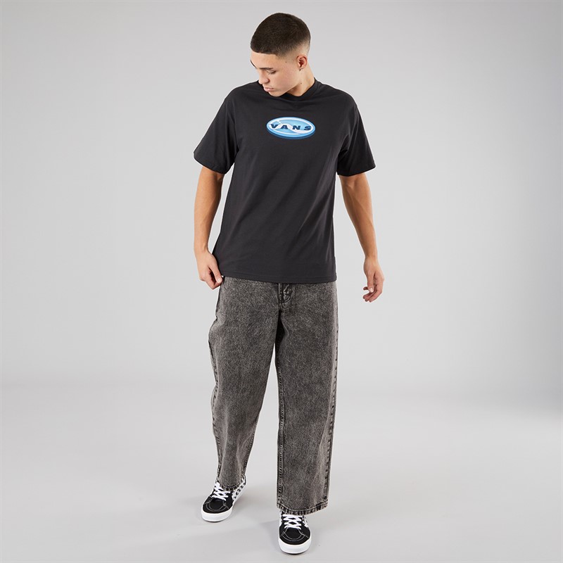 Vans Mens 3D Retroval Logo T-Shirt Black