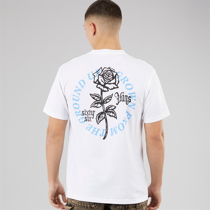 Vans Mens Grown From The Ground Back Graphic T-Shirt White