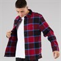 Vans Mens Larkspur Plaid Flannel Shirt Bordeaux/Black
