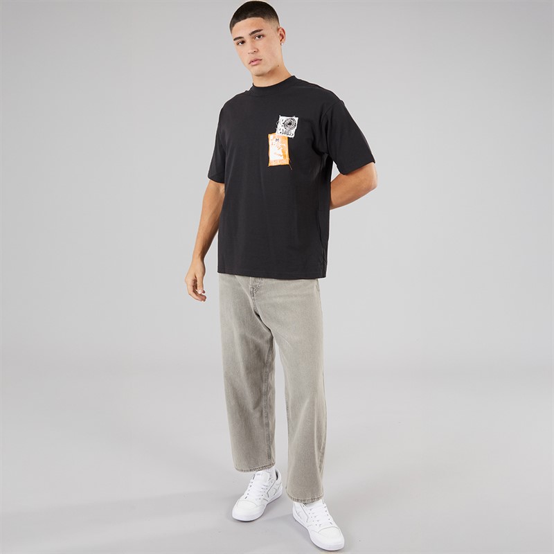 Vans Mens Punk Patch Graphic Back T-Shirt Black