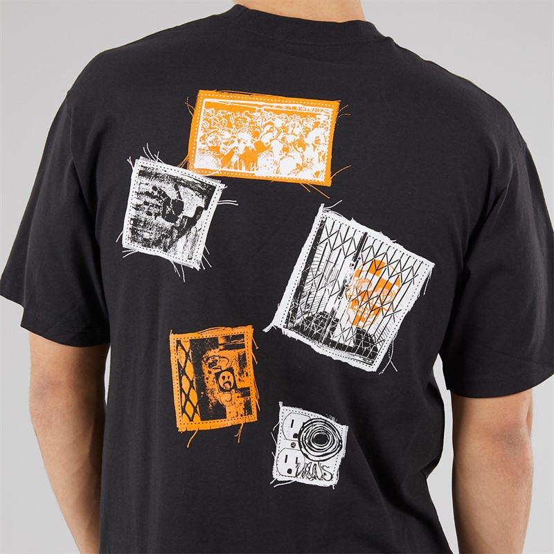 Vans Mens Punk Patch Graphic Back T-Shirt Black