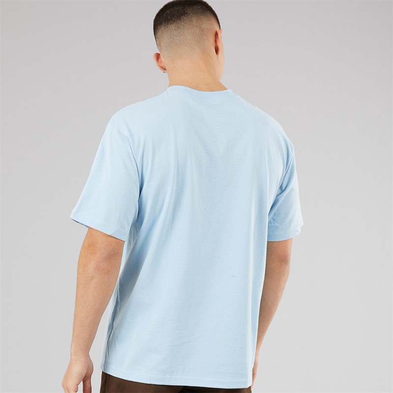 Vans Mens 3D Retroval Logo T-Shirt Cloud Blue