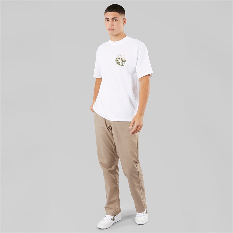 Vans Mens Metal Wall Graphic Back T-Shirt White