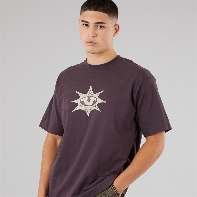 Vans Mens Star Checker T-Shirt Dark Port