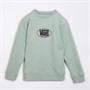 Vans Boys Classic Oval Crew Sweatshirt Gray Olive