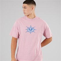 Vans Mens Star Checker T-Shirt Pink Dawn