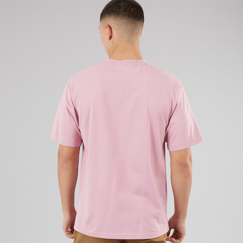 Vans Mens Star Checker T-Shirt Pink Dawn