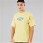 Vans Mens 3D Retroval Logo T-Shirt Canary Yellow