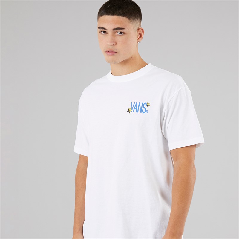 Vans Mens Chaos Back Graphic T-Shirt White
