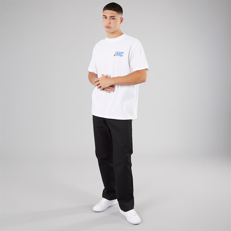 Vans Mens Chaos Back Graphic T-Shirt White