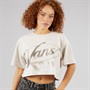 Vans Womens Afterburn Relaxed Crop Top Taupe Mist