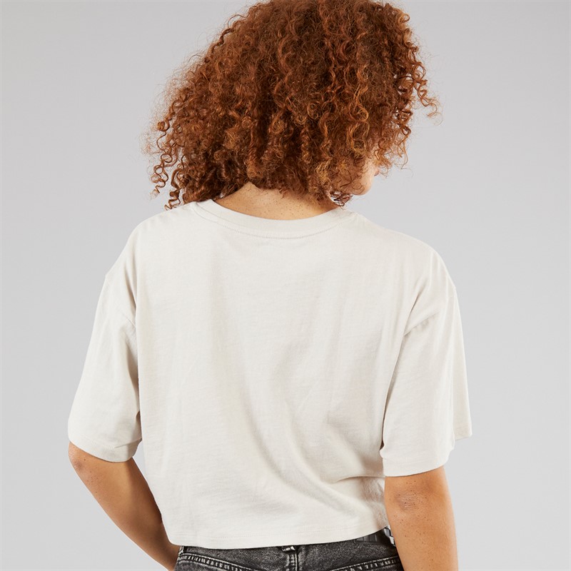 Vans Womens Afterburn Relaxed Crop Top Taupe Mist