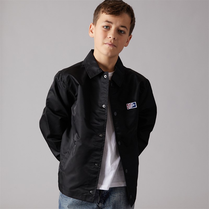 Vans Junior Boys Torrey Coaches Jacket Black/White