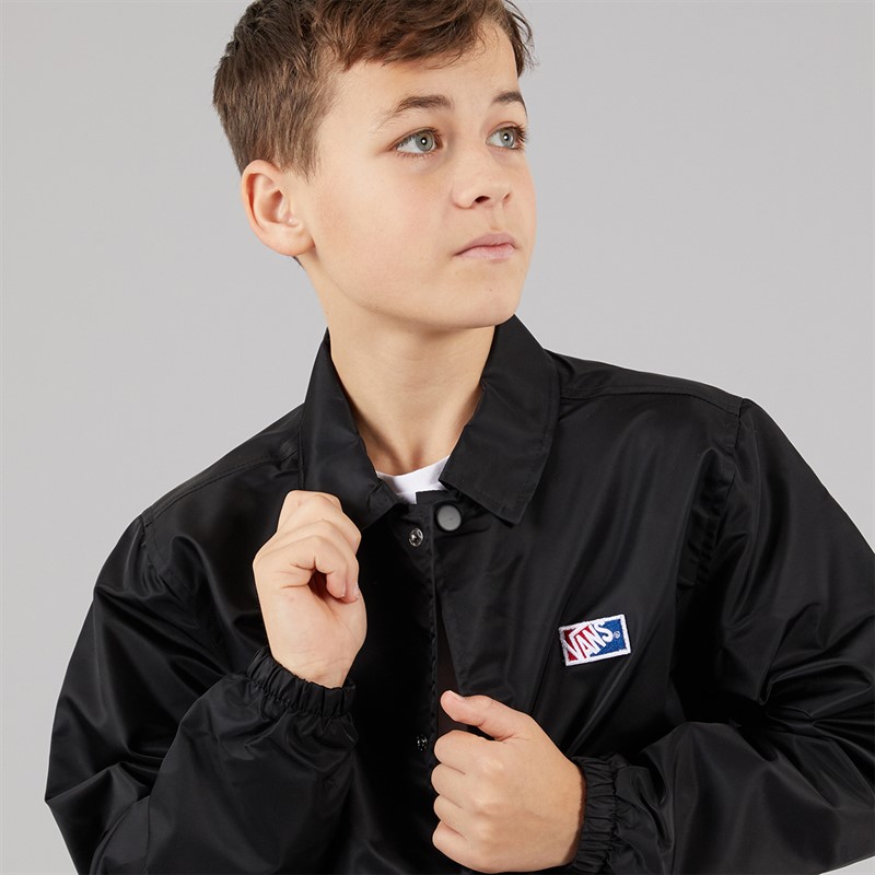 Vans Junior Boys Torrey Coaches Jacket Black/White
