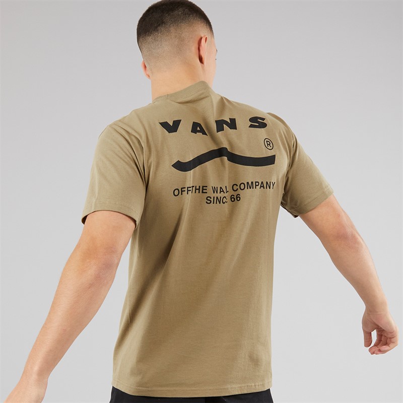Vans Mens Determined T-Shirt Bay Leaf/Black