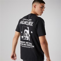 Vans Mens Chaos Graphic Back T-Shirt Black