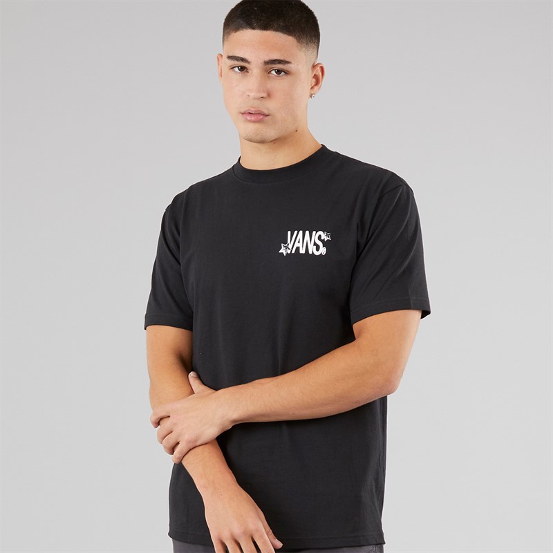 Vans Mens Chaos Graphic Back T-Shirt Black