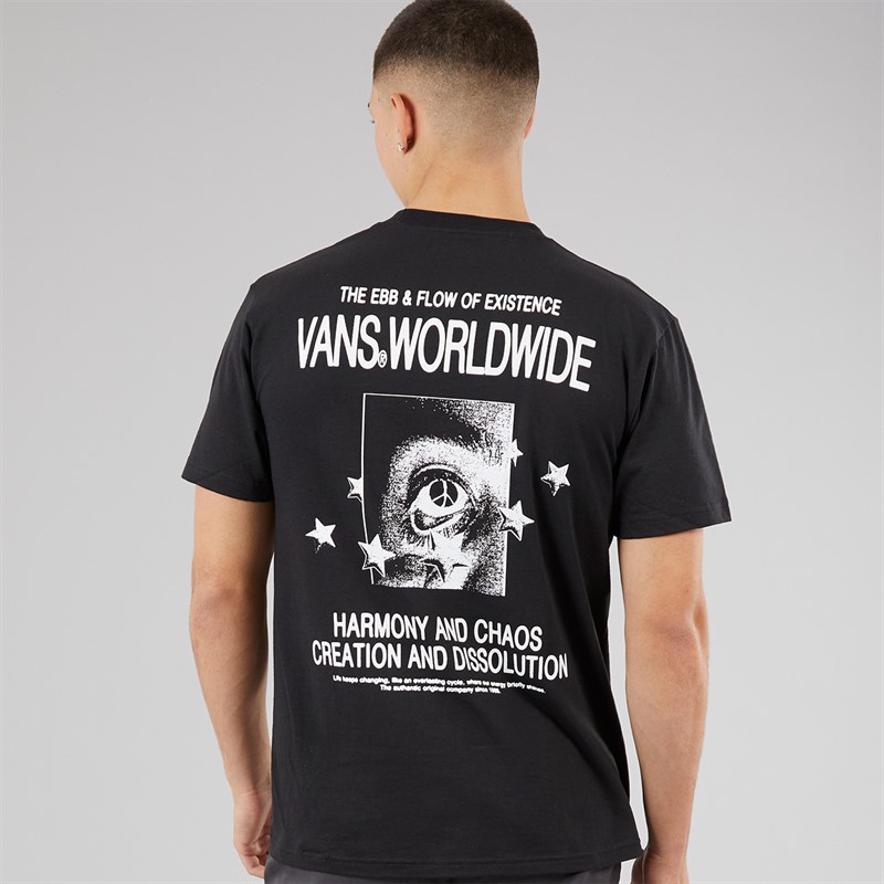 Vans Mens Chaos Graphic Back T-Shirt Black