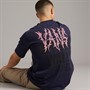 Vans Mens Metal Wall Graphic Back T-Shirt Navy
