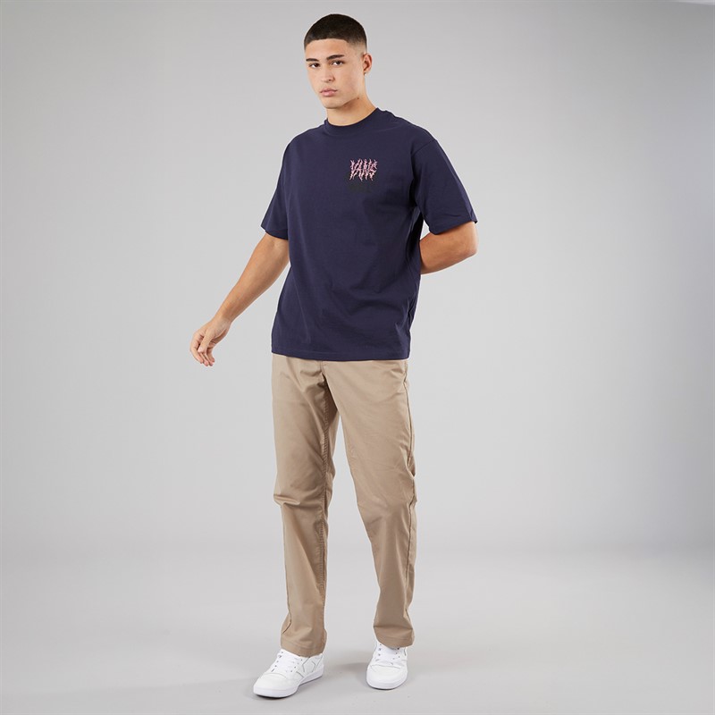 Vans Mens Metal Wall Graphic Back T-Shirt Navy